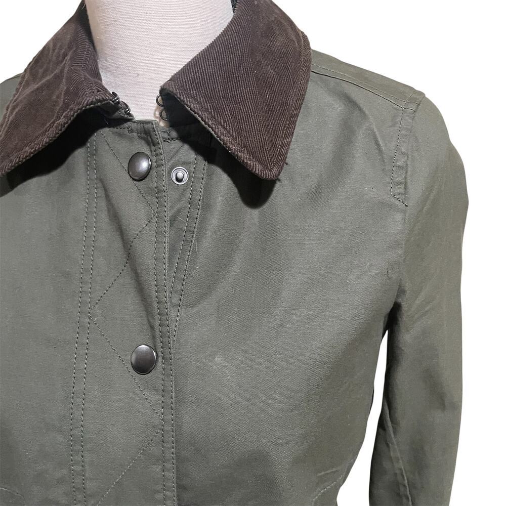 J.crew moss green field trench coat - Picture 4 of 12